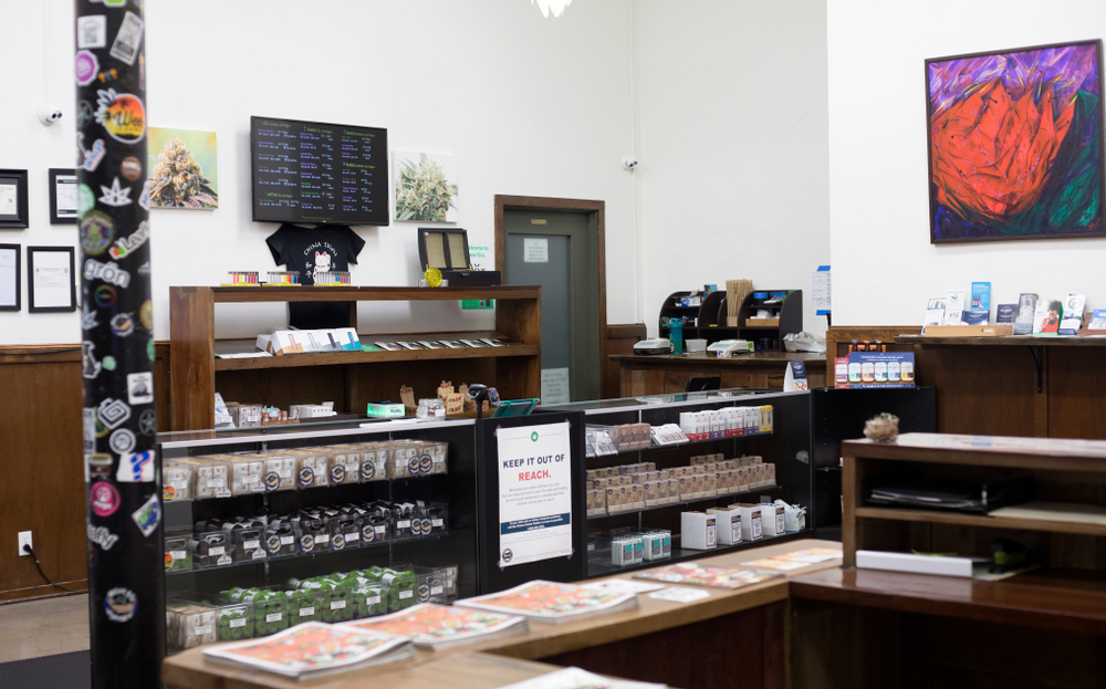 front counter space for dispensary