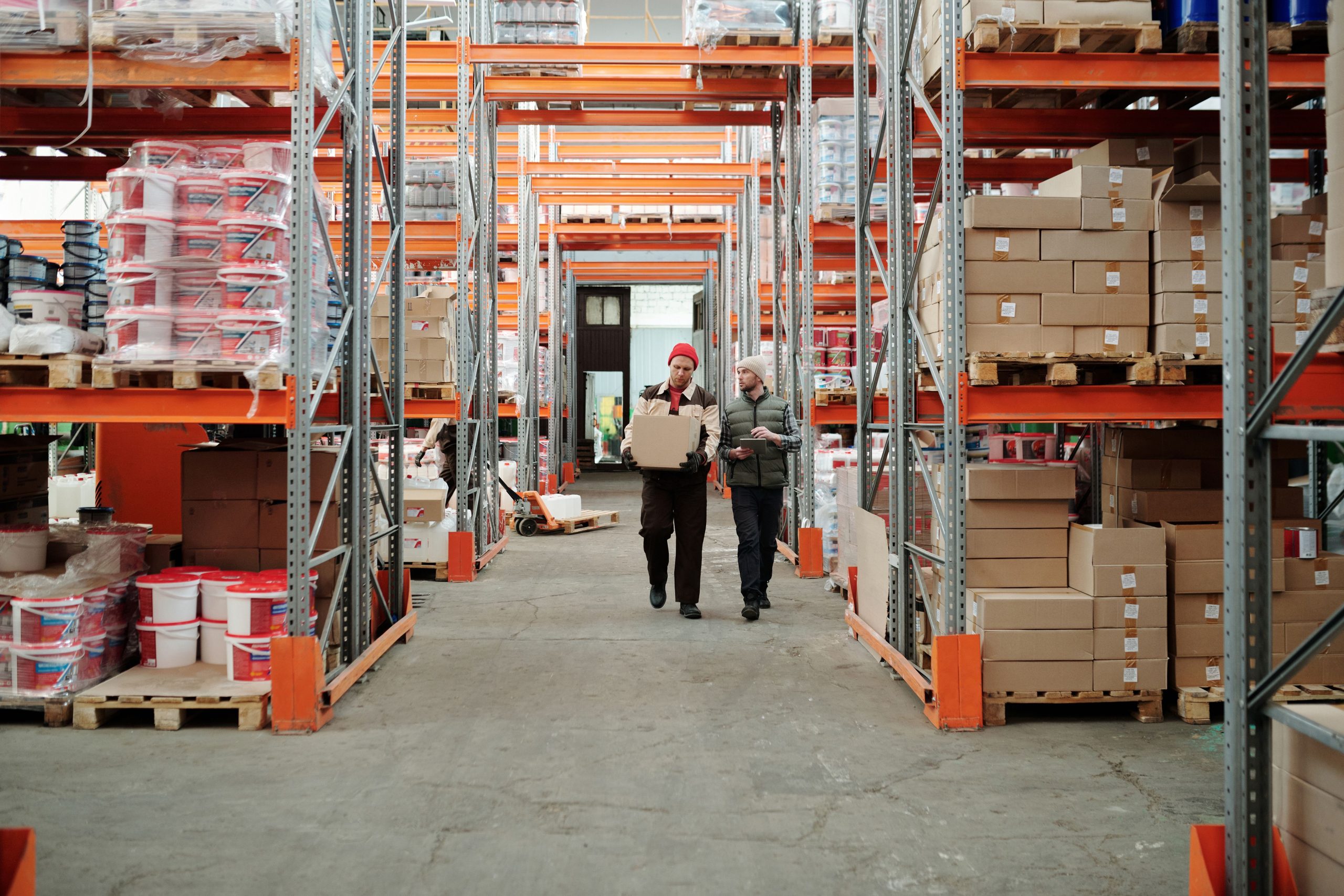 Fiber optic installation in a Phoenix warehouse facility